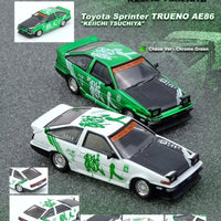 Inno64 TOYOTA SPRINTER TRUENO AE86 "KEIICHI TSUCHIYA" White (Random Inserted Chase car is Green)