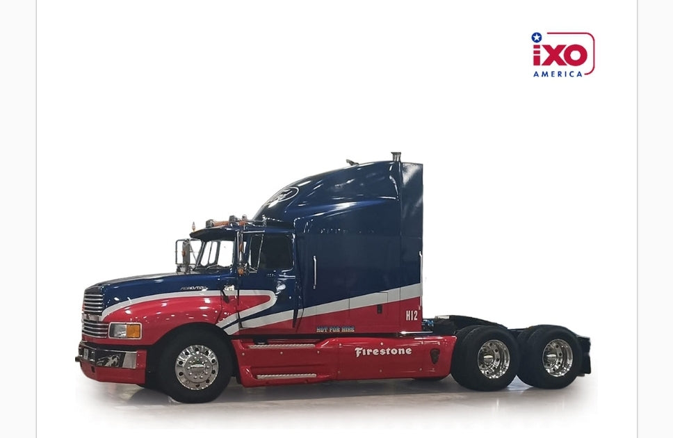 IXO 1990 Ford Aeromax - Red and Blue