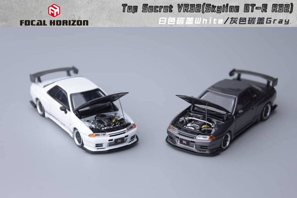 Focal Horizon Nissan Skyline GT-R R32 VR32 Top Secret White & Gray
2 car set