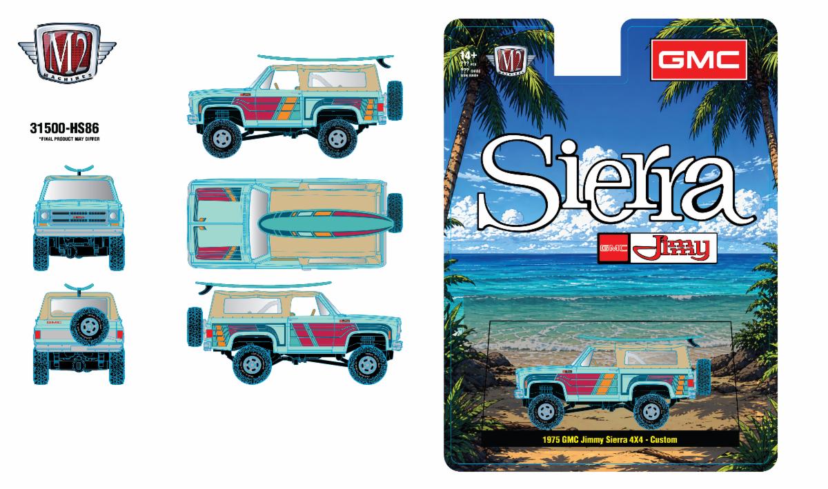 (Preorder) M2 Machines 1975 GMC Jimmy Sierra 4X4 - Custom 1975 GMC Jimmy Sierra 4X4