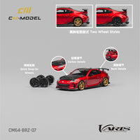 (Preorder) CM Model 1:64 Subaru BRZ Varis Widebody – Metallic Red