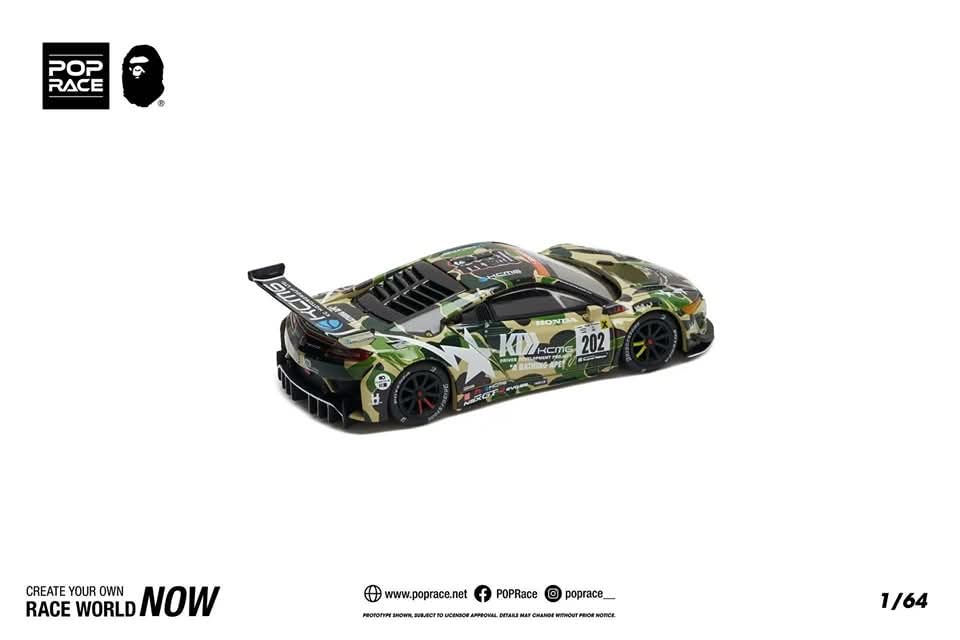 Pop Race Honda NSX GT3 EVO22 Bathing Ape Exclusive