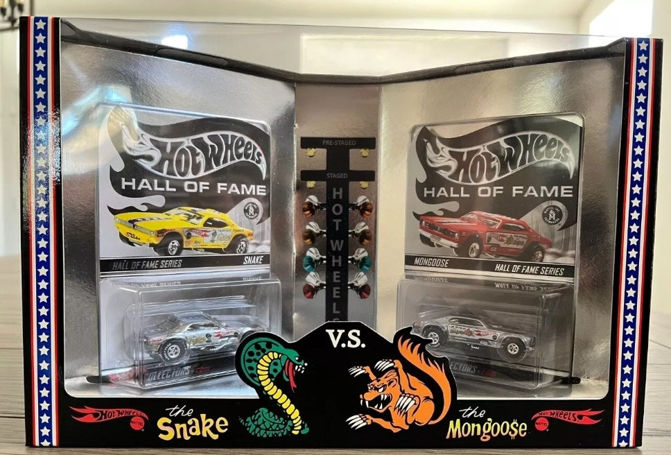 Hot Wheels RLC Exclusive 2003 Hall of Fame Snake vs. Mongoose Set