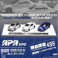FOSHAN APA XPO EVENT EXCLUSIVE 2025 SERIES
MOTORHELIX NISSAN GTR-R34 CUSTOMIZED 3CAR SET