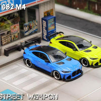 Street Weapon BMW G82 M4 Widebody Yellow and Blue