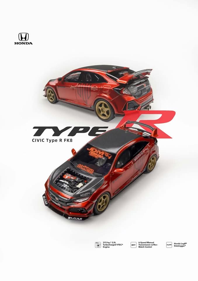 Nice Auto Resin Civic FK-8 Type R