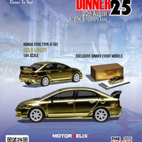 One Night In Singapore  Dinner Exclusive Motor Helix Gold Chrome Honda Civic