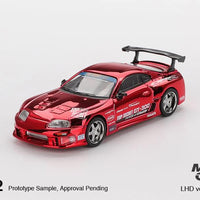 MiniGT Toyota Supra (A80) Top Secret GT-300 Top Secret Red Chrome