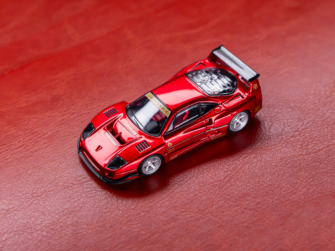 DM Model 1:64 LB F40 Metallic Red