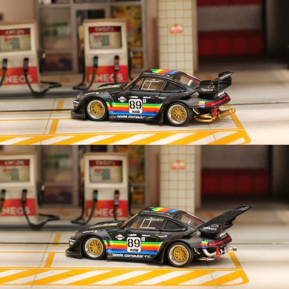 Street Weapon 1:64 RWB 993 Matte Black Apple (2 Variants)