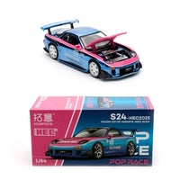 PR640276 Hobby Expo China Exclusive Mazda RX7 re Amemiya Blue Chrome