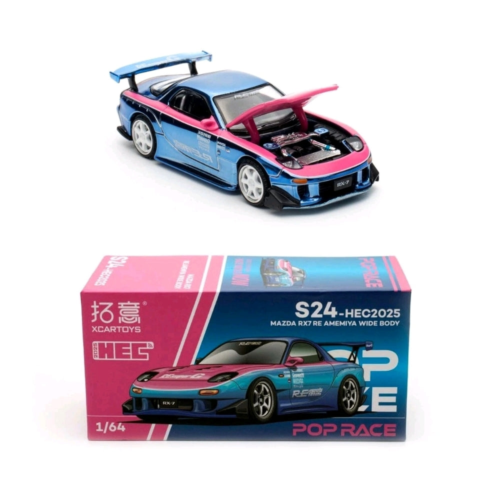 PR640276 Hobby Expo China Exclusive Mazda RX7 re Amemiya Blue Chrome
