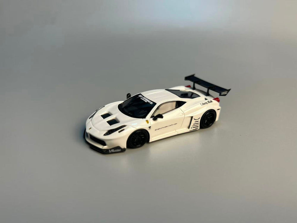 Flame 1:64 Ferrari LB458 GT LB Wide-Body White