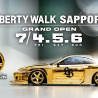 Liberty Walk Sapporo Mini GT Gold Chrome Exclusive  Grand Opening