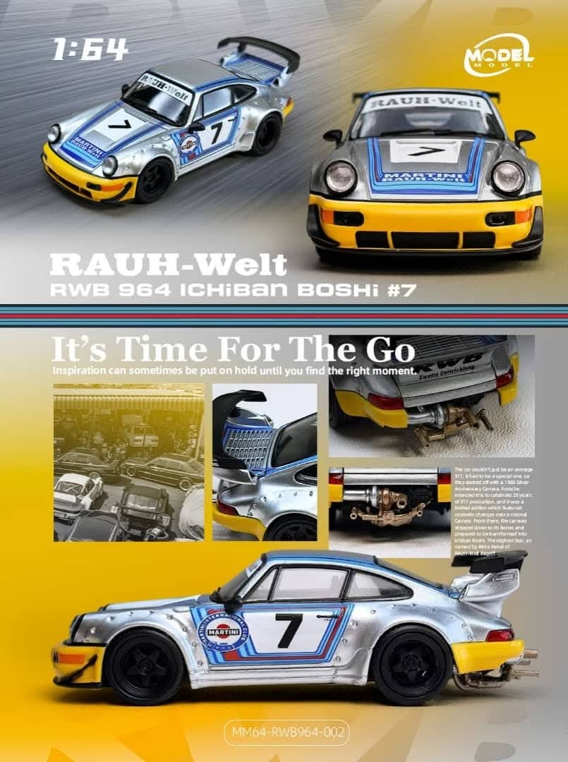 ModelModel Rauh-Welt RWB964 GT Wing
Silver Martini Ichiban Boshi (A)#7