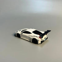 Flame 1:64 Ferrari LB458 GT LB Wide-Body White