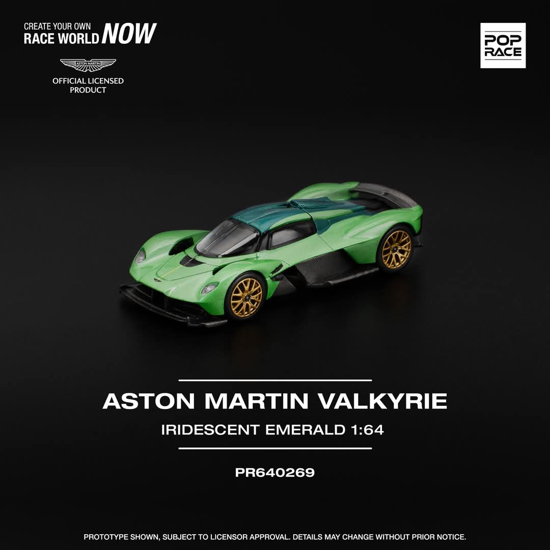 Pop Race PR640269 ASTON MARTIN VALKYRIE IRIDESCENT EMERALD