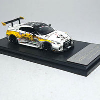 MC 1/64 LB GTR GT White Flash Livery  Ver. 2 Rear Wing/3-Foot Tail Wing