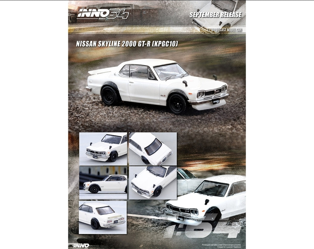 Inno 64 NISSAN SKYLINE 2000 GT-R (KPGC10) White