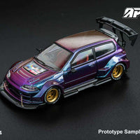 DCM 1:64 Honda Kevmannz 1996 EG6 Hatchback Wide Body - Foshan Limited Edition
