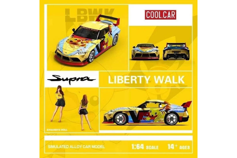 Cool Car 1/64 Toyota Supra (A90) LBWK "Pokemon"