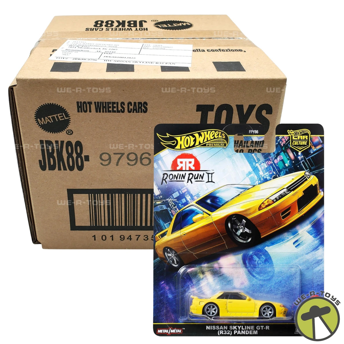 Consignment Hot Wheels Nissan R32 GT-R Pandem Ronin Run 2 Factory Sealed Case (10 Cars)