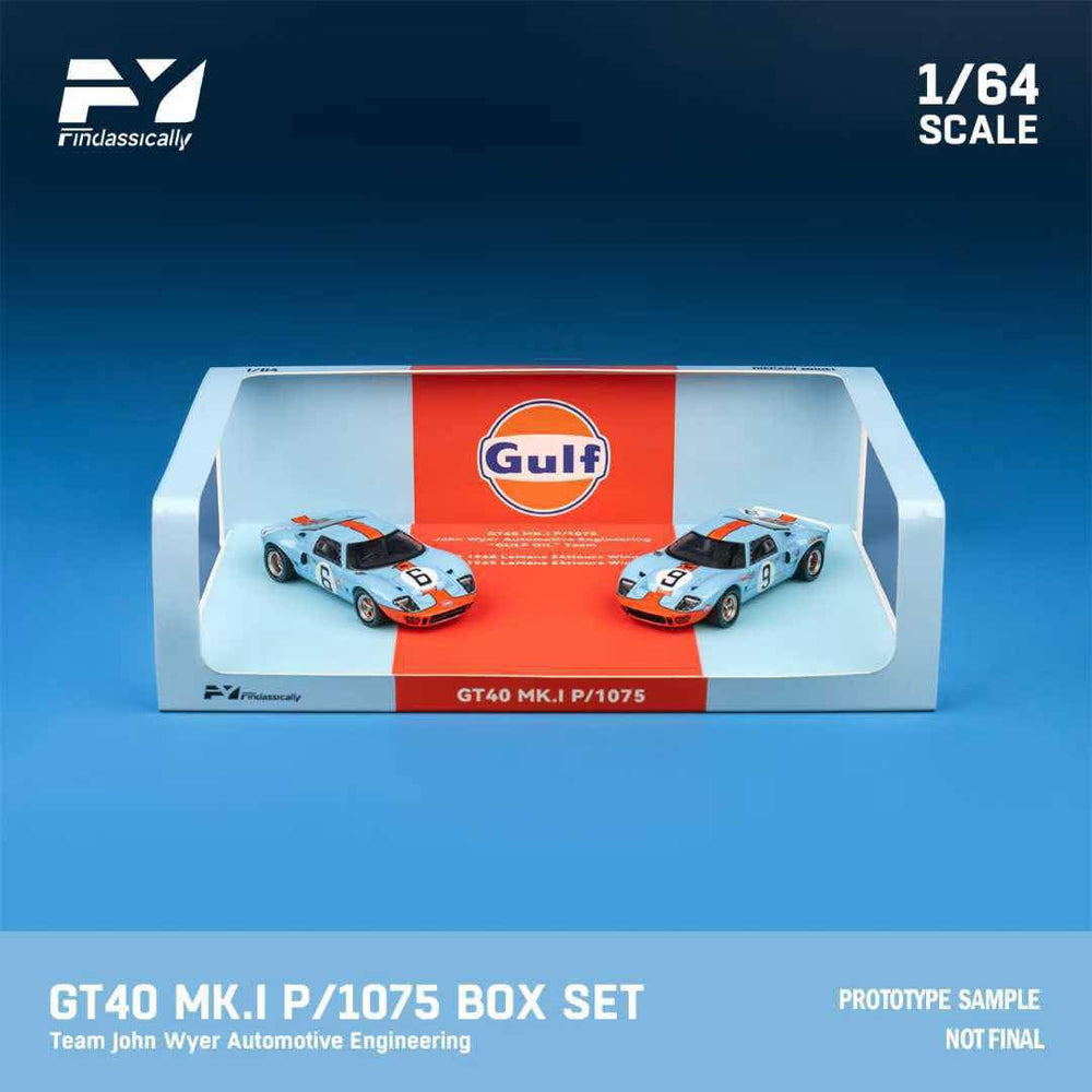Findclassically 1/64 Ford GT40 MK.I 1986 LeMans 24hr Champion.
Gulf #6+ Gulf #9 Set