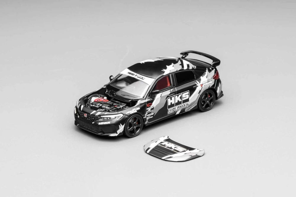 Motorhelix 1:64 Honda Civic FL5 HKS livery
Matte Black