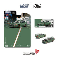Pop Race Carded PRE022 MITSUBISHI LANCER EVOLUTION IV GREEN