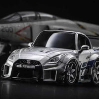 KR 1/64 GT-R R35 Egg Q Car Resin Model Silver