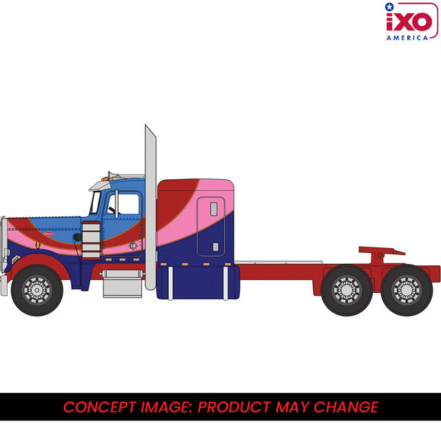 IXO 1:64 1973 Peterbilt 359 - Blue and Pink