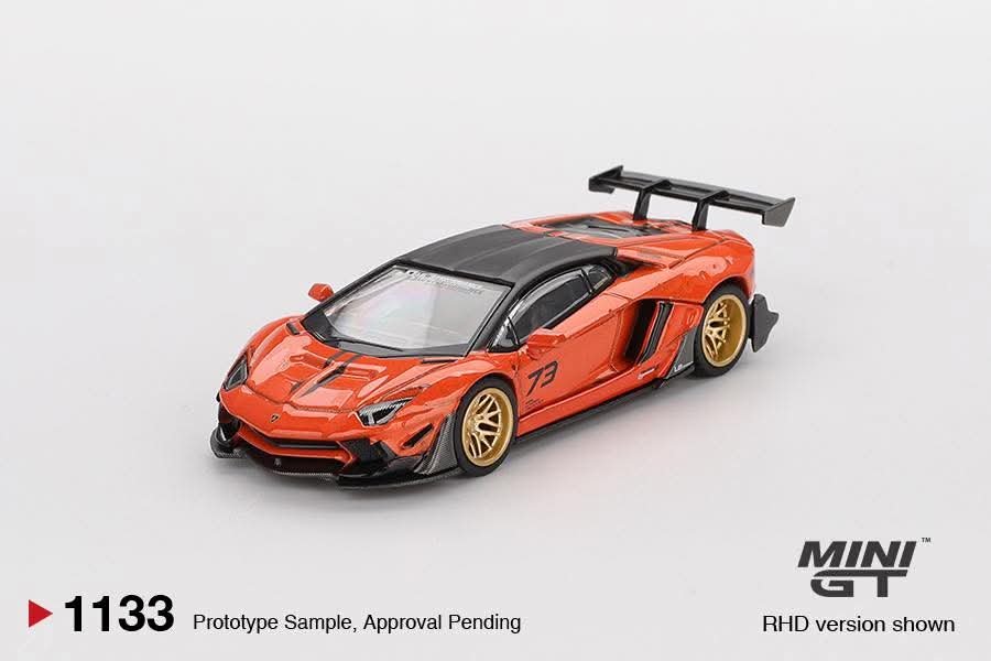 MiniGT LB★WORKS Lamborghini Aventador Limited Edition Orange MDX 2025