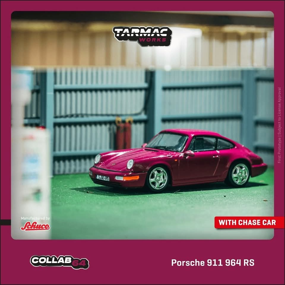 Pre Order Tarmac Porsche 911 964 Ruby Star