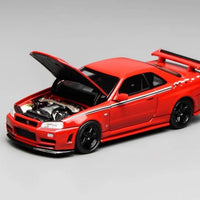 MotorhelixSkyline GT-R R34 Nismo Z-Tune / V-SPEC-II Nismo Red (Carbon-Hood)