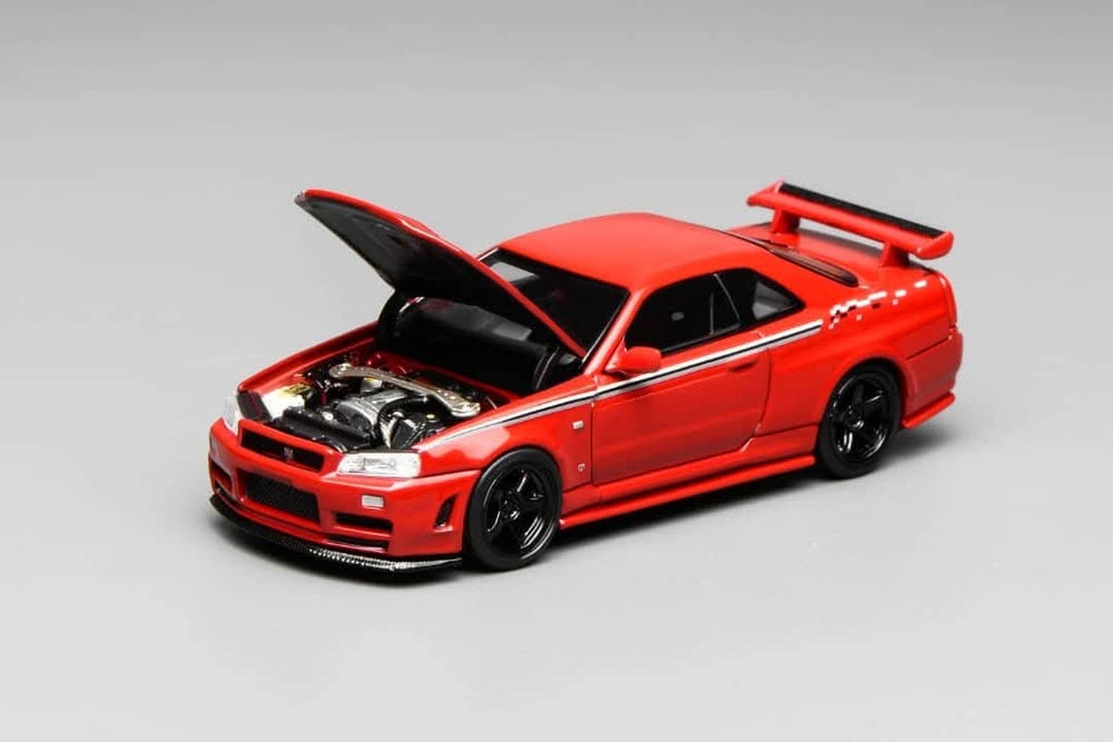 MotorhelixSkyline GT-R R34 Nismo Z-Tune / V-SPEC-II Nismo Red (Carbon-Hood)