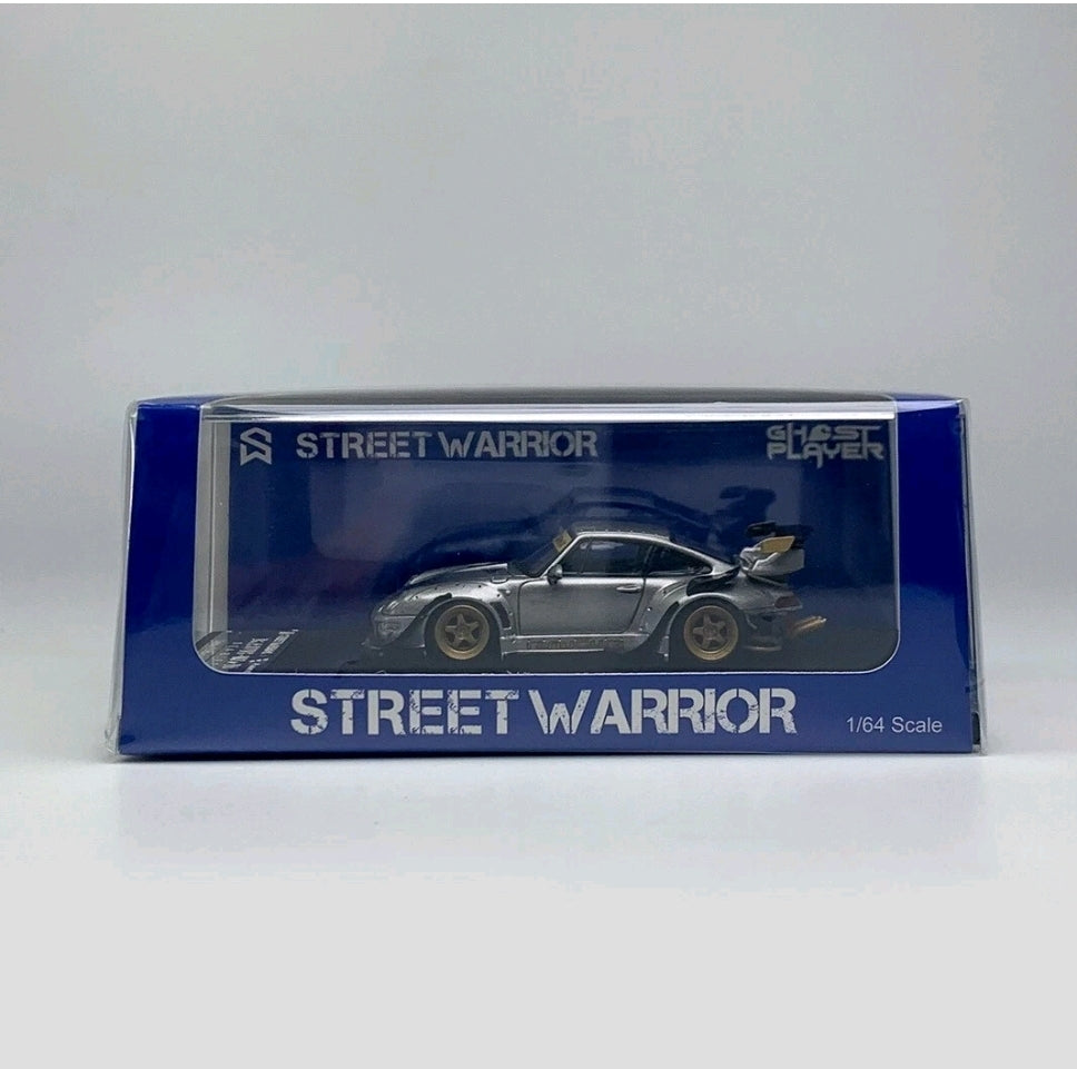 Street Warrior 1/64 Scale Porsche 911 RWB 993 Silver