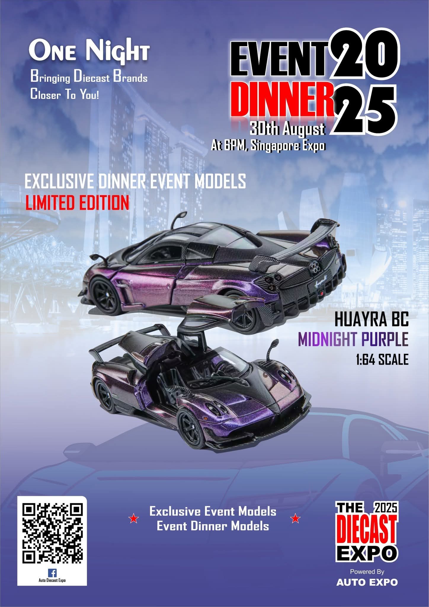 One Night In Singapore  Dinner Exclusive Midnight Purple Huayra