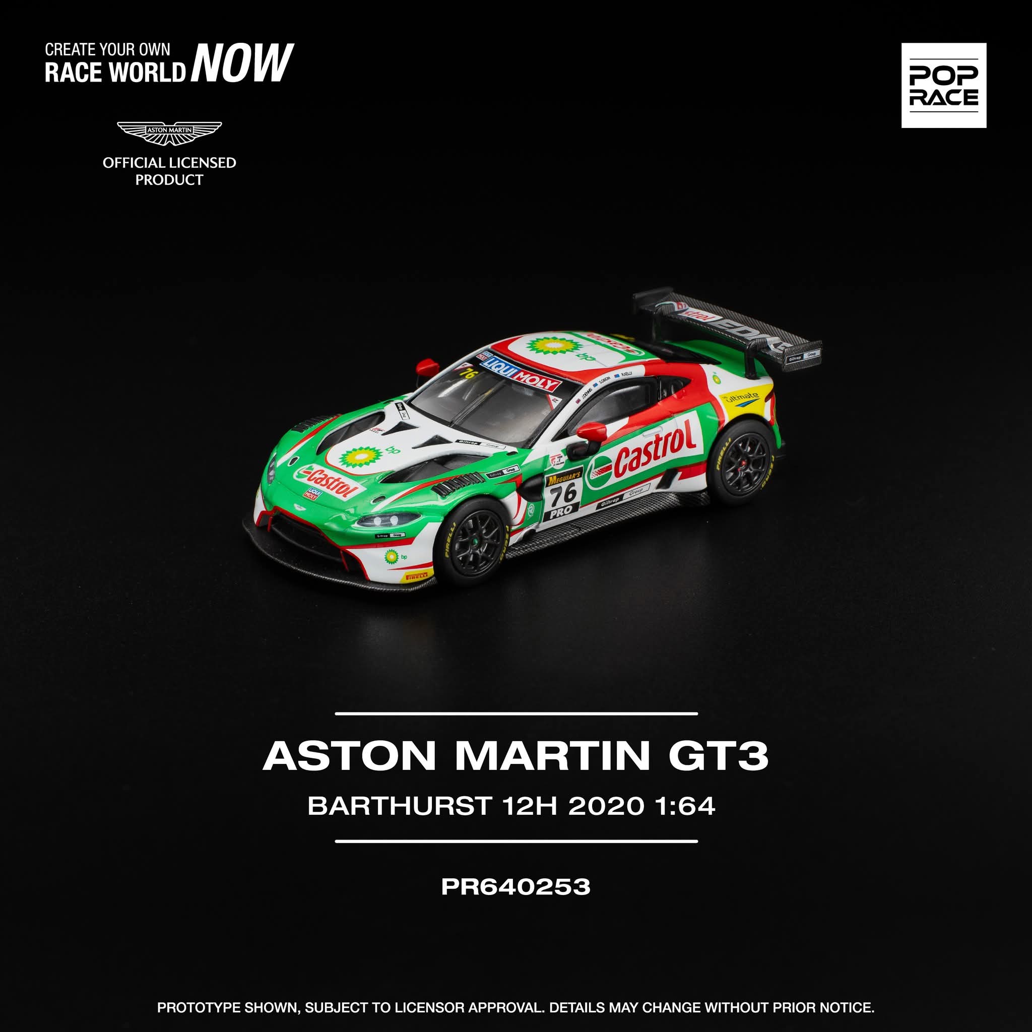 Pop Race PR640253 ASTON MARTIN VANTAGE GT3 BATHURST
