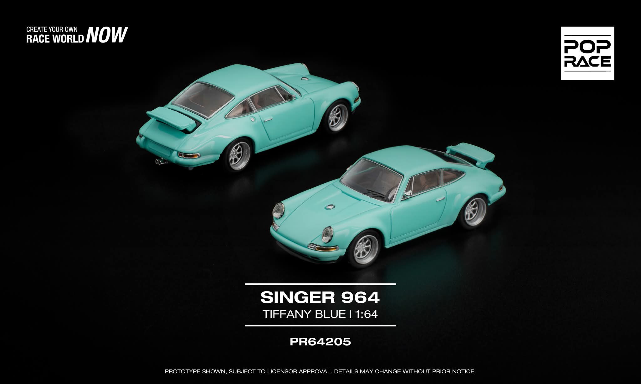 Pop Race PR640205 
SINGER 964 TIFFANY BLUE