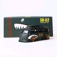 Flame VW Bus Shark Mouth