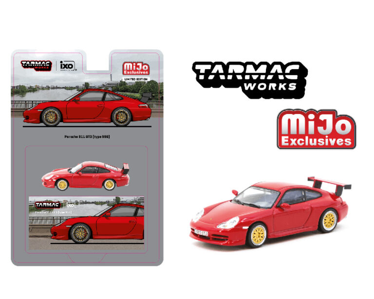 (Preorder) Tarmac Works 1:64 Porsche 911 GT3 (Type 996) – Red – MiJo Exclusives