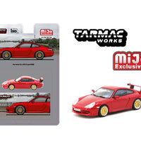 (Preorder) Tarmac Works 1:64 Porsche 911 GT3 (Type 996) – Red – MiJo Exclusives