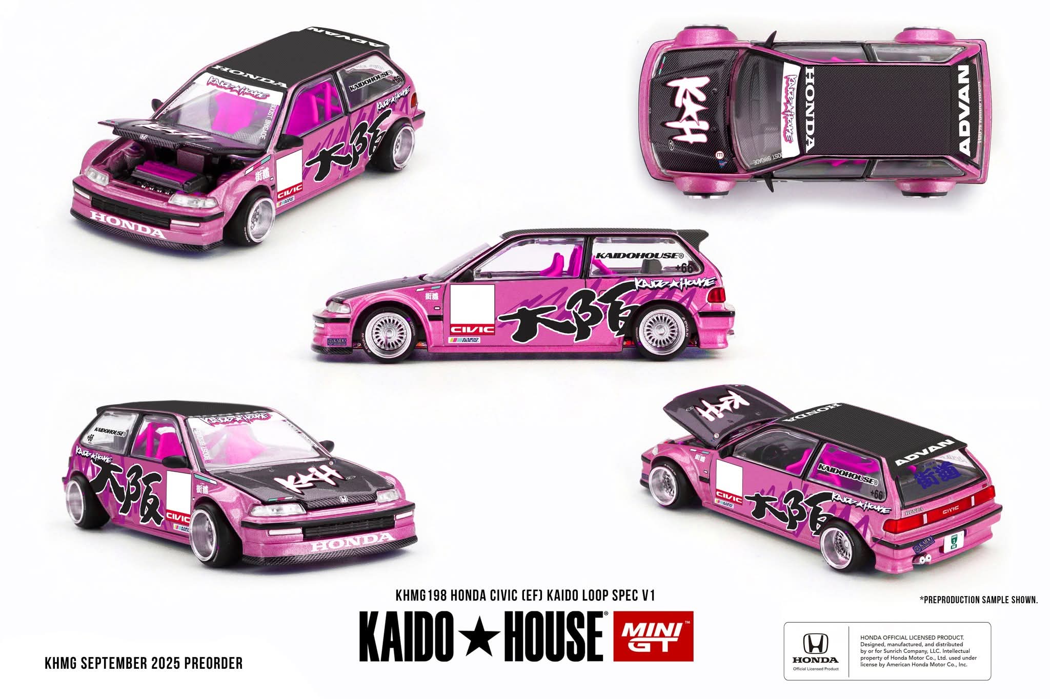 Kaidohouse KHMG198 Honda Civic EF Kaido Loop Spec V1