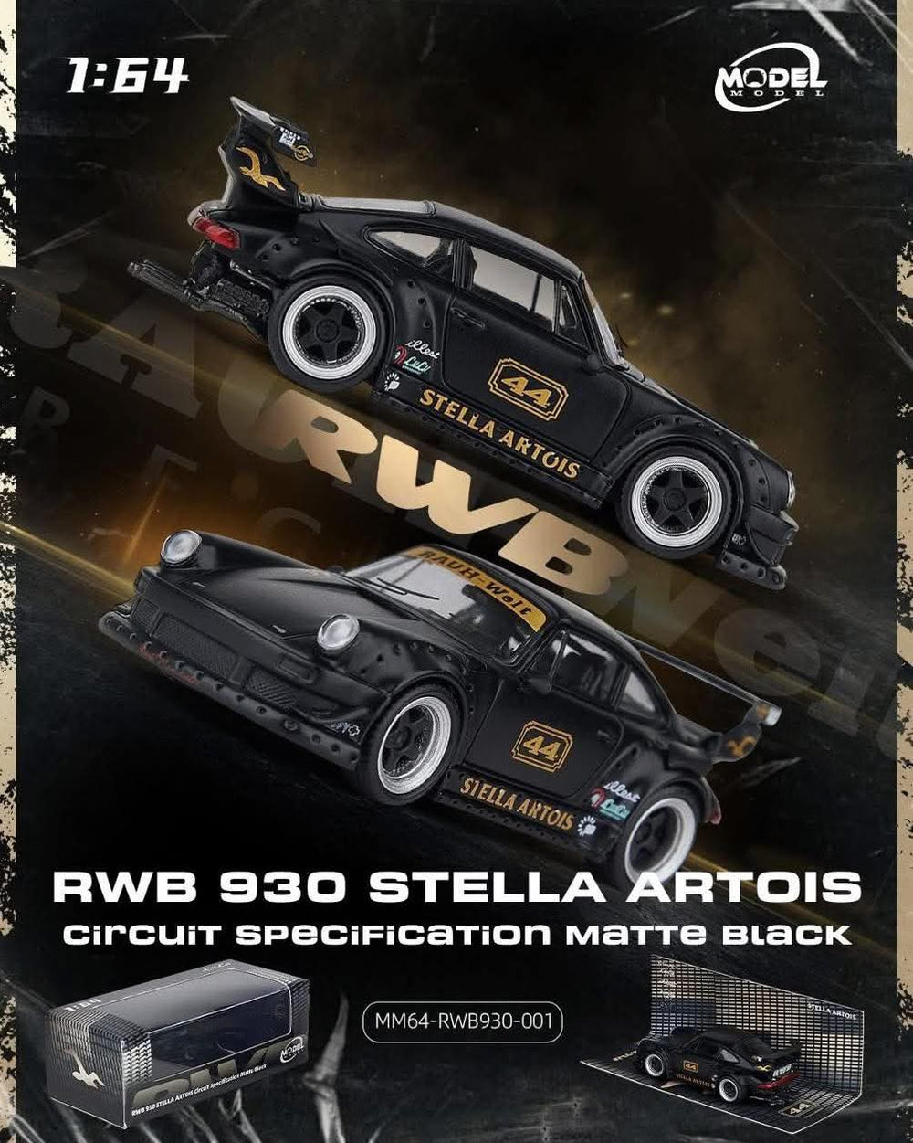 Model Model 1/64 RWB993 Matte Black