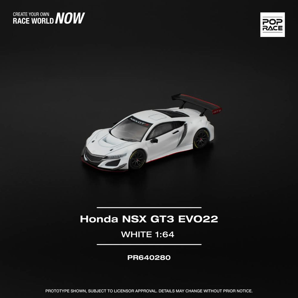 Pop Race PR640280 HONDA NSX GT3 EVO22 - WHITE