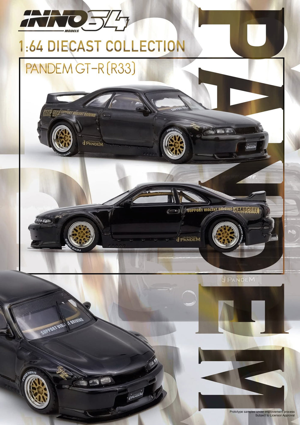 INNO64 PANDEM GT-R (BCNR33) Black
