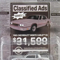 2024 Greenlight LBE Exclusive Classified Ads R3: 1985 CHEVROLET MONTE CARLO SS S