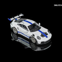 TPC Porsche 911 GT3 RS White w/ Blue Stripe