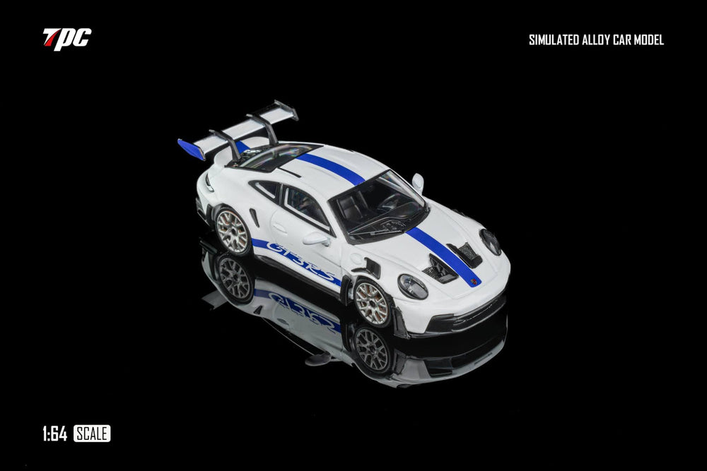 TPC Porsche 911 GT3 RS White w/ Blue Stripe