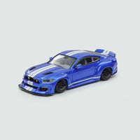 Liberty 1:64 The sixth-generation Mustang Clinched widebody kit (low enough, wide enough)
A. Metallic Blue + White Stripes